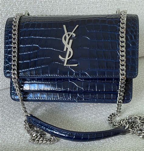 ysl mini sunset croc|Sunset Handbags Collection for Women .